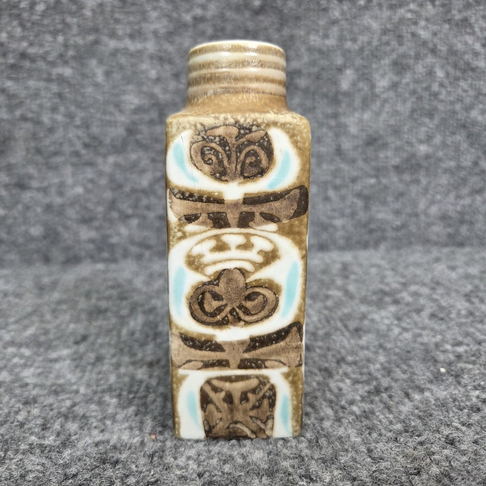 Royal Copenhagen Vase Johanne Gerber Baca Fajance Faience Scandinavian MCM 4.75"